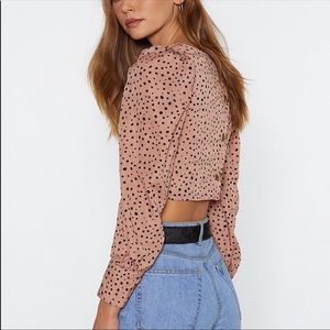 Nasty Gal Vintage Style Crop Top
